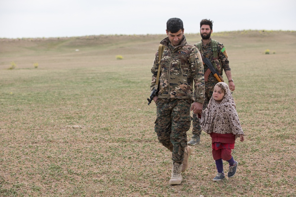 SDF Screen Surrendered Members of Daesh