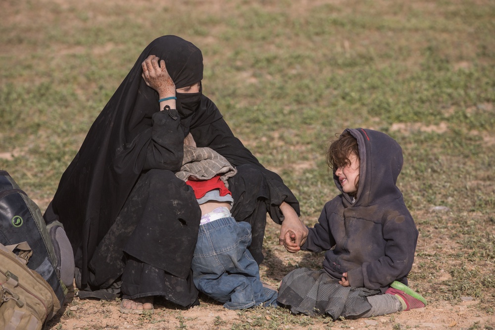 SDF Screen Surrendered Members of Daesh