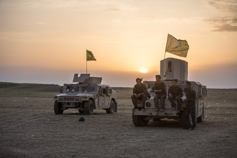 SDF Screen Surrendered Members of Daesh