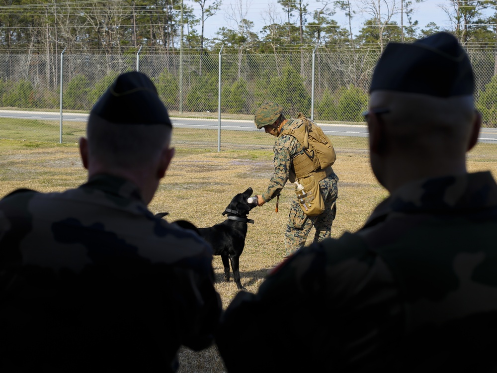 2nd Law Enforcement Battalion hosts official visit for French National Gendarmerie