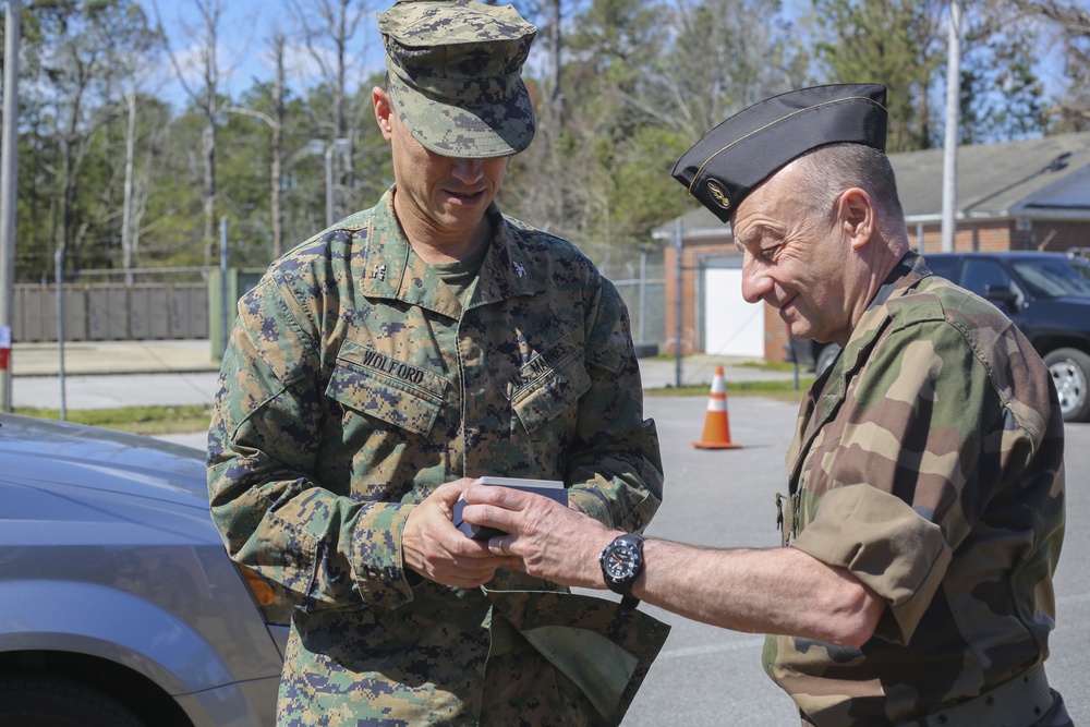 2nd Law Enforcement Battalion hosts official visit for French National Gendarmerie