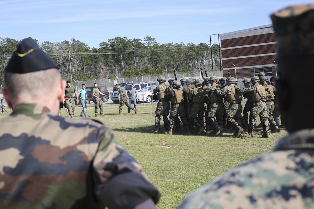 2nd Law Enforcement Battalion hosts official visit for French National Gendarmerie