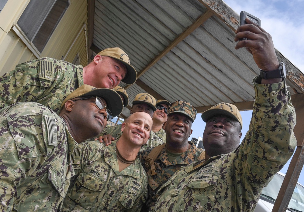 Pacific Blitz 2019: CNO, MCPON, CMC, SMMC visit San Clemente Island Sailors, Marines