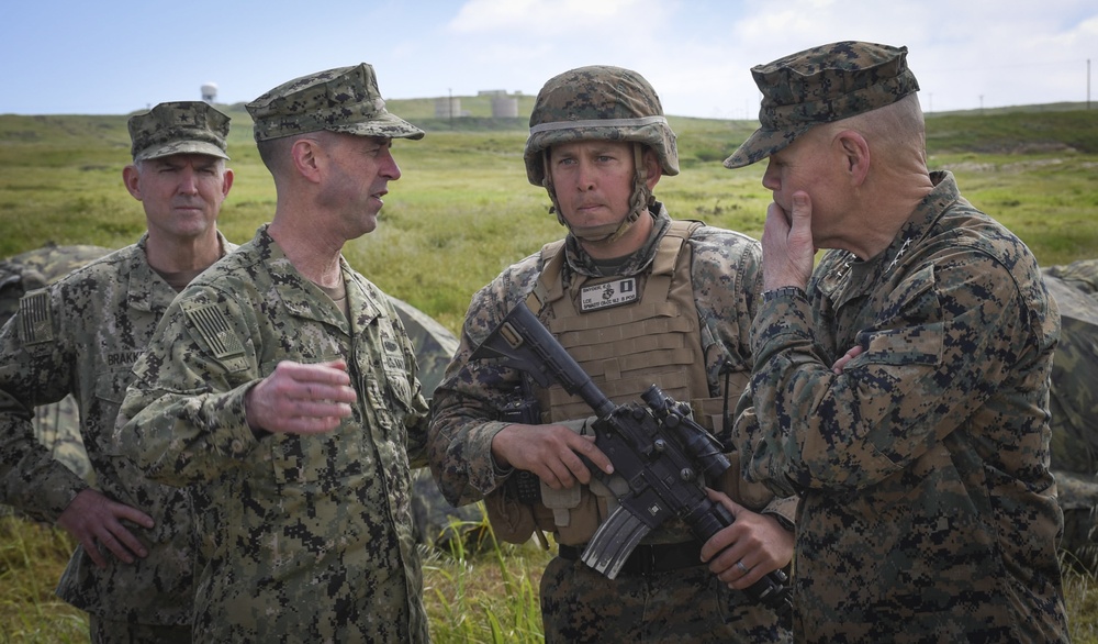 Pacific Blitz 2019: CNO, MCPON, CMC, SMMC visit San Clemente Island Sailors, Marines