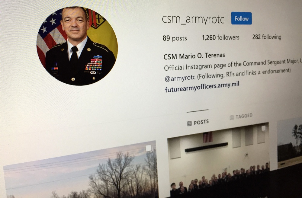 Cadet Command, Fort Knox commander tweets and posts to reach a new generation of Soldiers