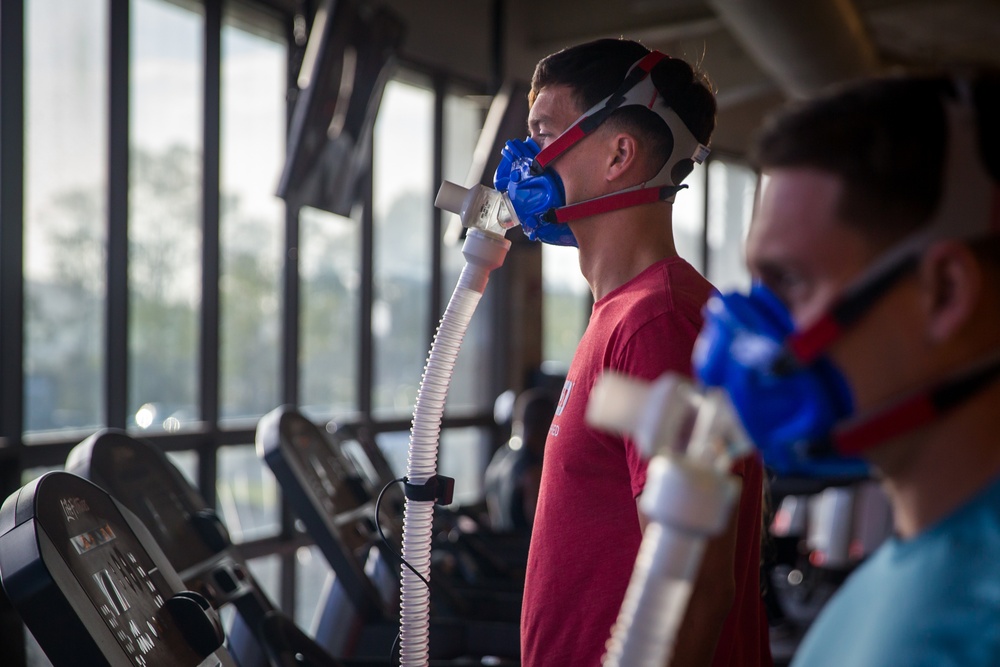 All-Marine Triathlon Team runs VO2 Max tests at Camp Pendleton