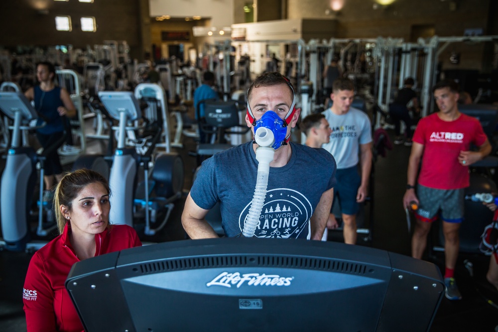 All-Marine Triathlon Team runs VO2 Max tests at Camp Pendleton