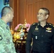 Royal Thai Army senior leader greets USARPAC/USACE Soldier