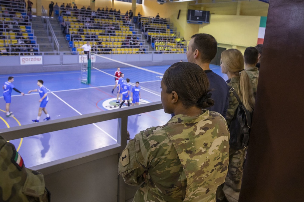 101st BSB Partners with Polish students