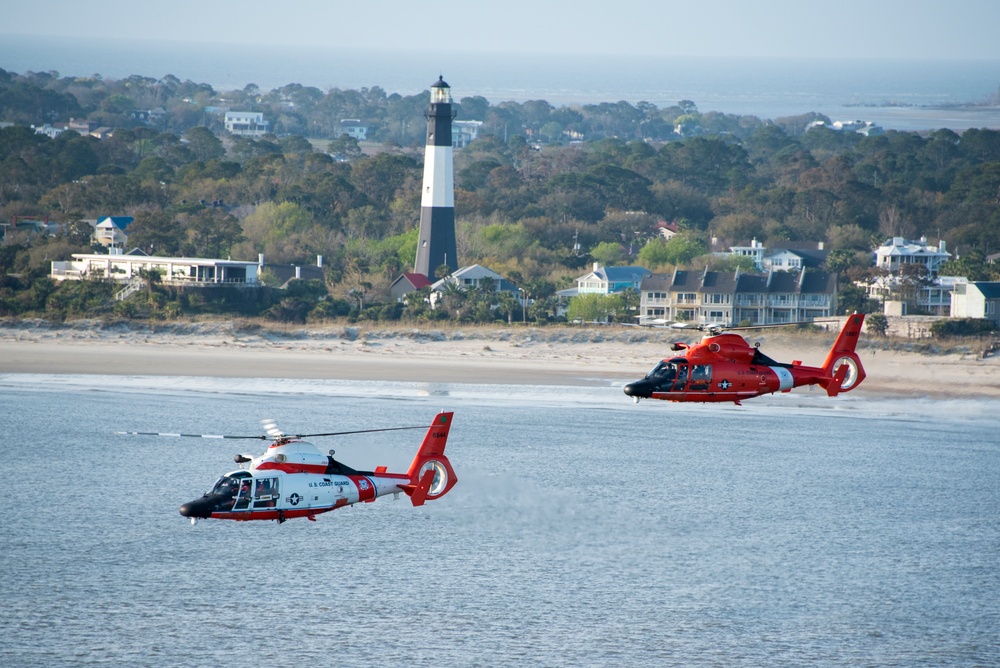 Coast Guard Air Station Savannah welcomes Cutter Eagle to Savannah