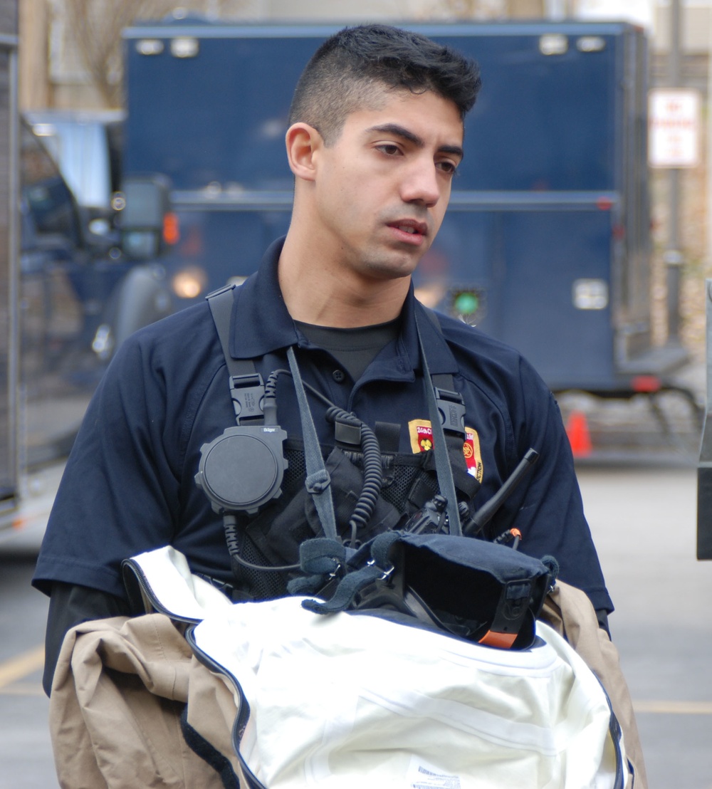 Civil Support Teams exercise at Hamilton College