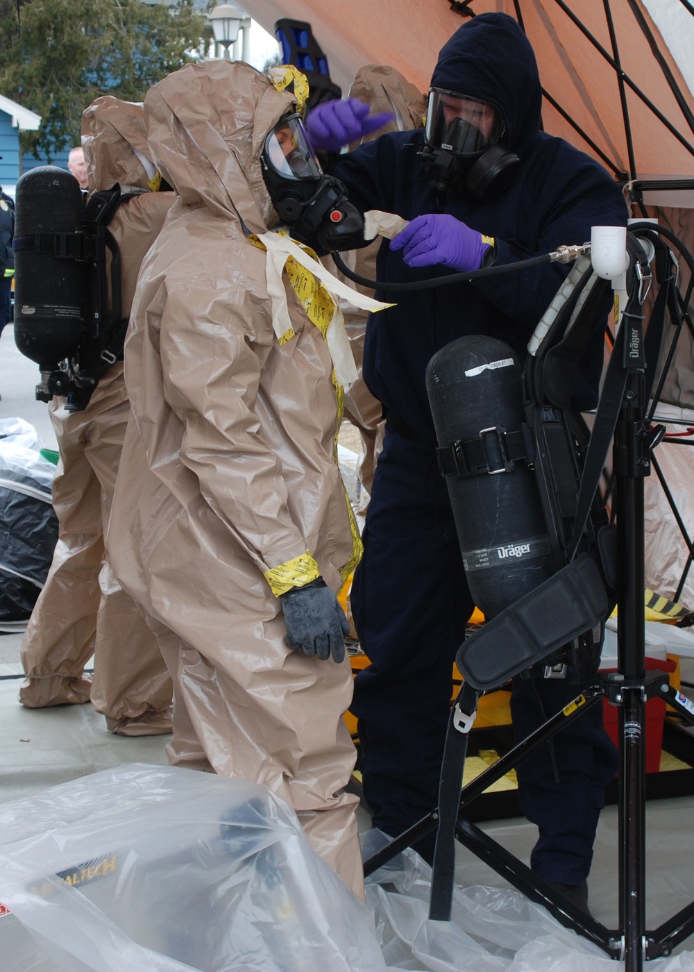 Civil Support Teams exercise at Hamilton College