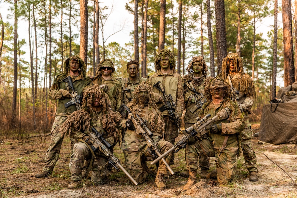 Iron Scouts pose for a photo during JRTC