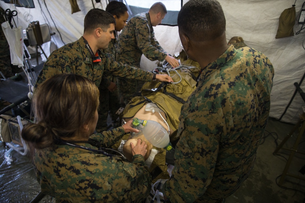 2nd Med. Bn. Trains in Emergency and Enroute Medical Care