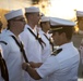 USS Makin Island dress white uniform inspections