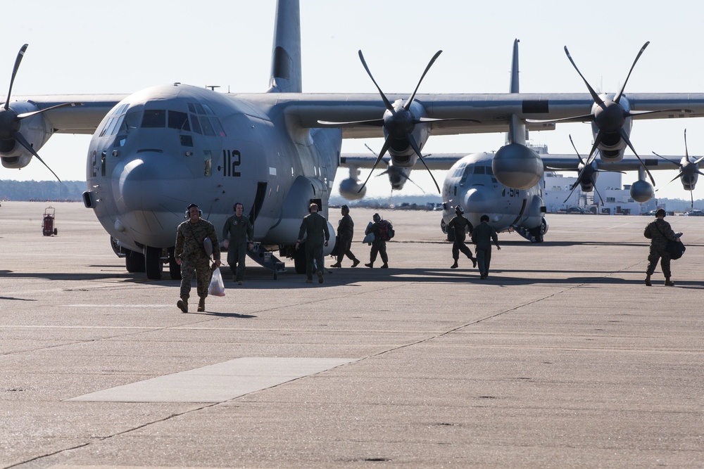 VMGR-252 departs for deployment