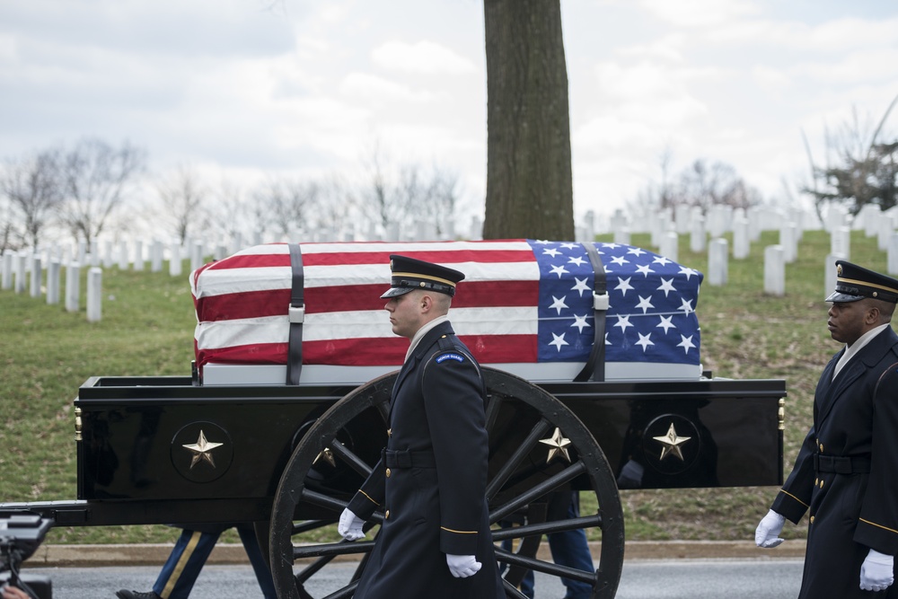 Military Funeral Honors with Funeral Escort for U.S. Army Air Forces Capt. Lawrence Dickson