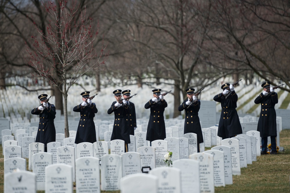 Military Funeral Honors with Funeral Escort for U.S. Army Air Forces Capt. Lawrence Dickson