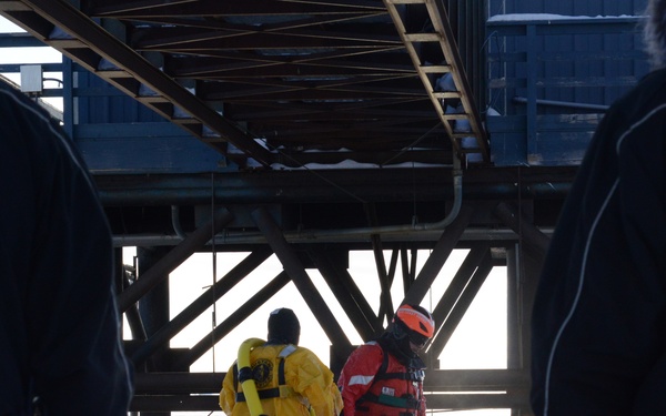 Coast Guard, Kotzebue Fire Department Ice Rescue Training