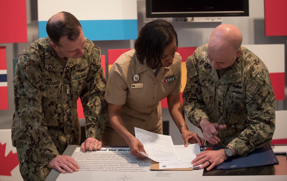 CNO Richardson Reenlists MCPON Smith