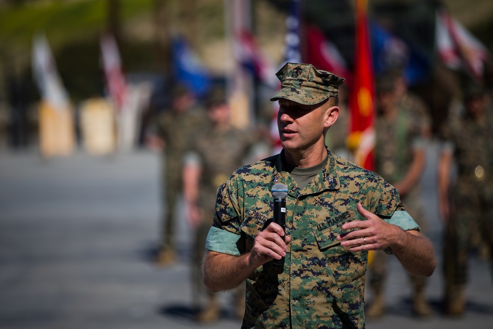 Assault Amphibian School Change of Command Ceremony