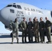 Dover C-17 Globemaster III refuels with KC-46 Pegasus