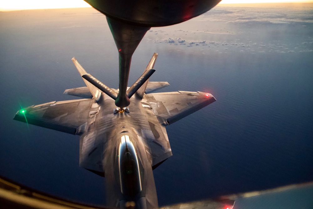 Night Air Refueling Exercise