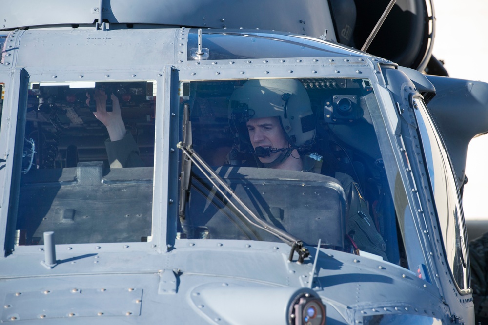 Alaska Air National Guardsmen prepare for aerial gunnery training at JBER