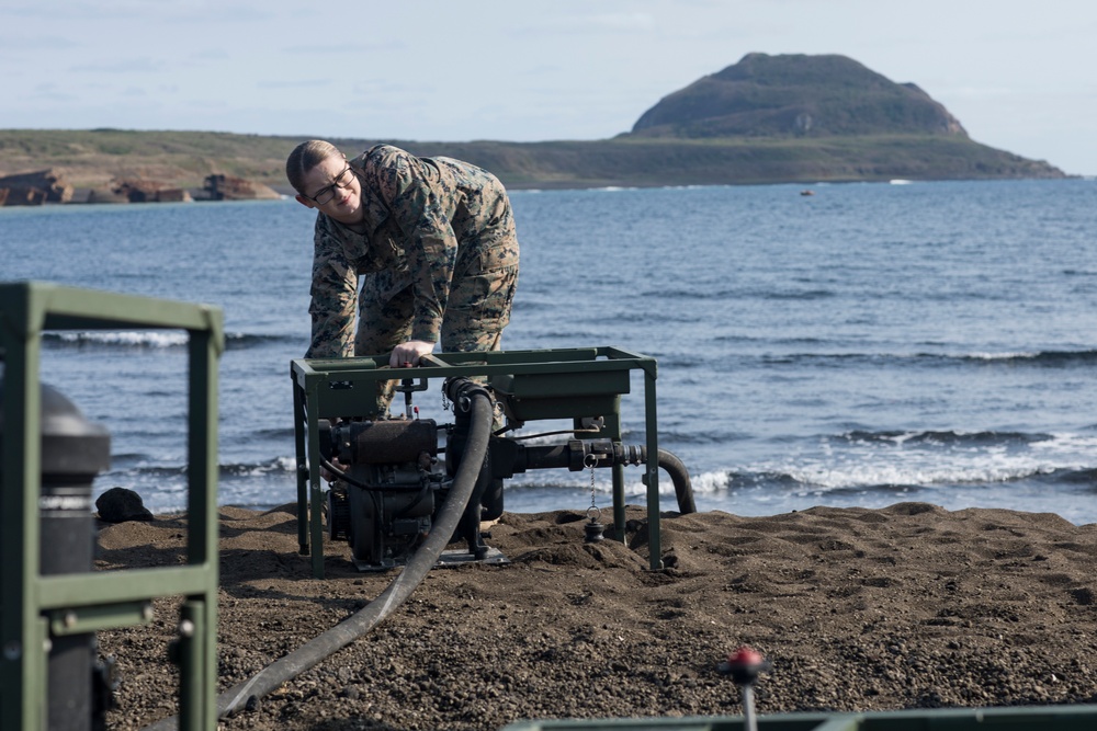 Tall Glass of Water | Marines from CLR-3 Support Detachment make potable water from the Ocean