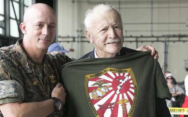 Iwo Jima veterans return to Iwo To for the 74th Reunion of Honor ceremony