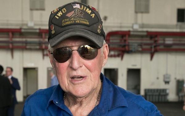 Iwo Jima veterans return to Iwo To for the 74th Reunion of Honor ceremony