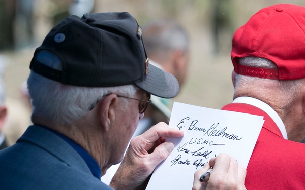 Iwo Jima veterans return to Iwo To for the 74th Reunion of Honor ceremony
