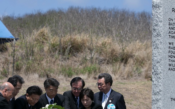 Iwo Jima veterans return to Iwo To for the 74th Reunion of Honor ceremony
