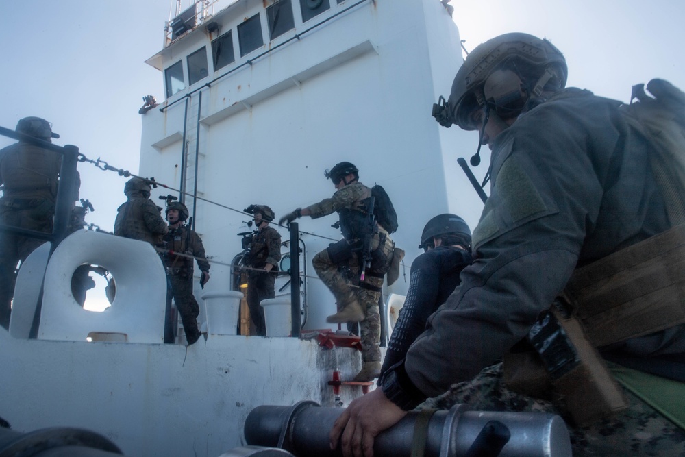 USS Harpers Ferry Conducts VBSS Exercise