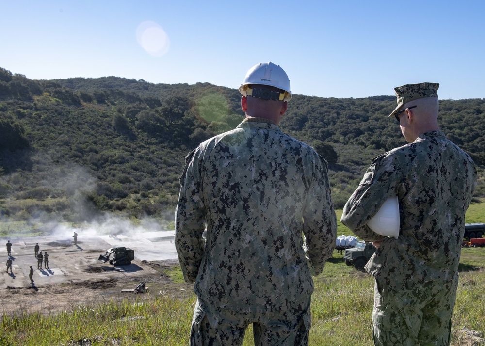 NMCB-5 Conduct Airfield Damage Repair Training at Vandenberg Air Force Base During Pacific Blitz 2019