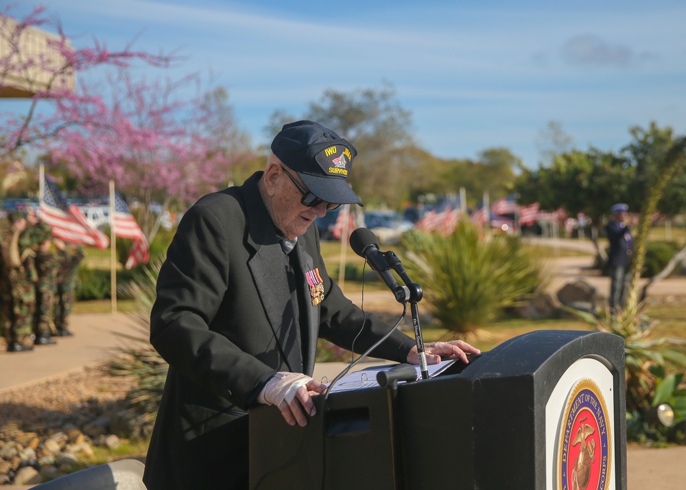 74th Anniversary of the Battle of Iwo Jima Commemorative Ceremony at Camp Pendleton