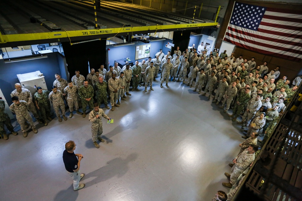 Under Secretary of the Navy Visits Task Force 51/5th
