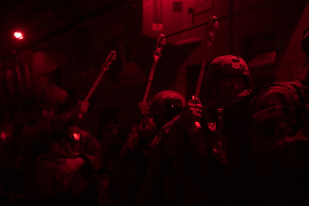 Paratroopers conduct airborne operation