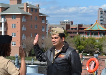 YN1 Solomon Re-enlistment