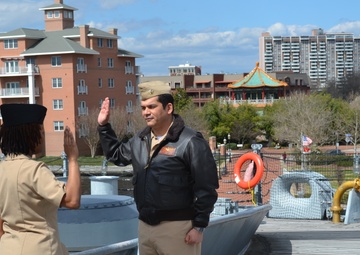 YN1 Solomon Re-enlistment Ceremony