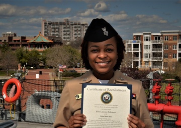 YN1 Solomon Re-enlistment