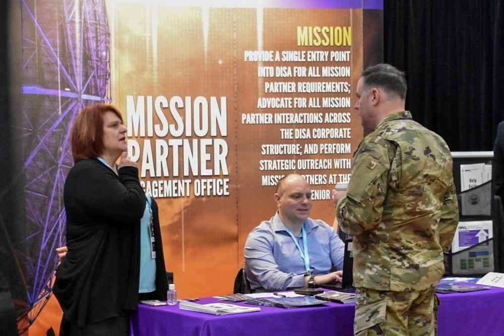 Defense Information Systems Agency exhibits during Rocky Mountain Cyberspace Symposium