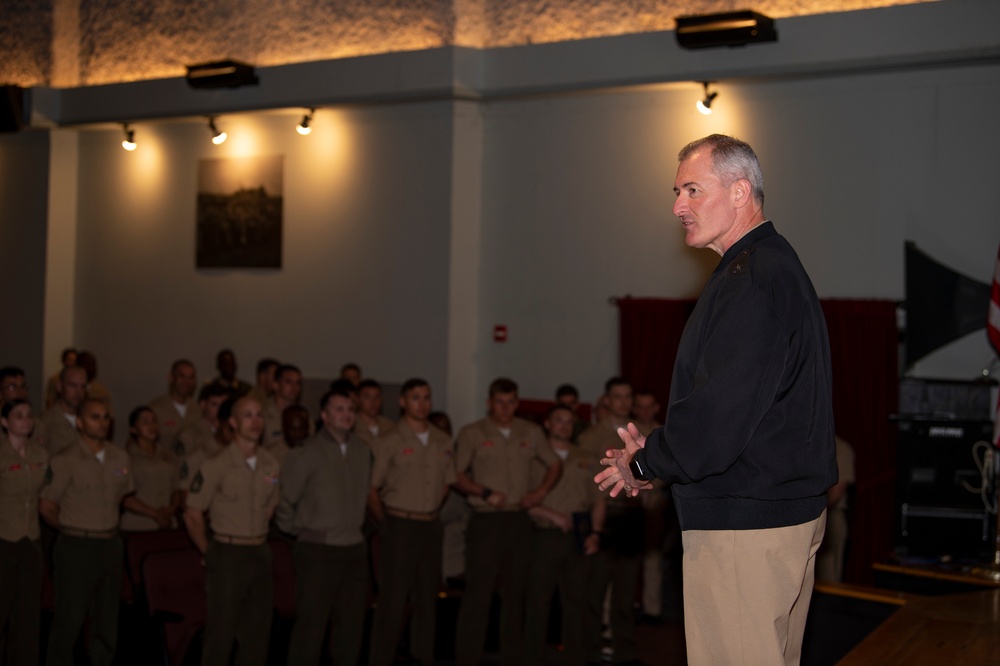 Rear Adm. Mike Bernacchi Visits San Diego NROTC Midshipmen