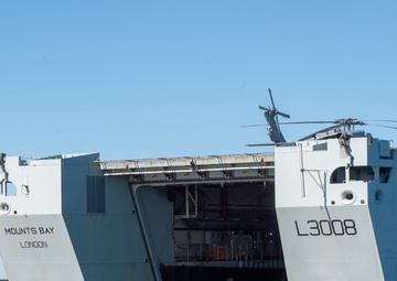 EODMU 2 leads MCM task group experiment aboard RFA Mounts Bay