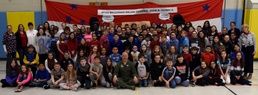 U.S. Air Force Expeditionary Center commander shares stories with Manchester Township Elementary School students