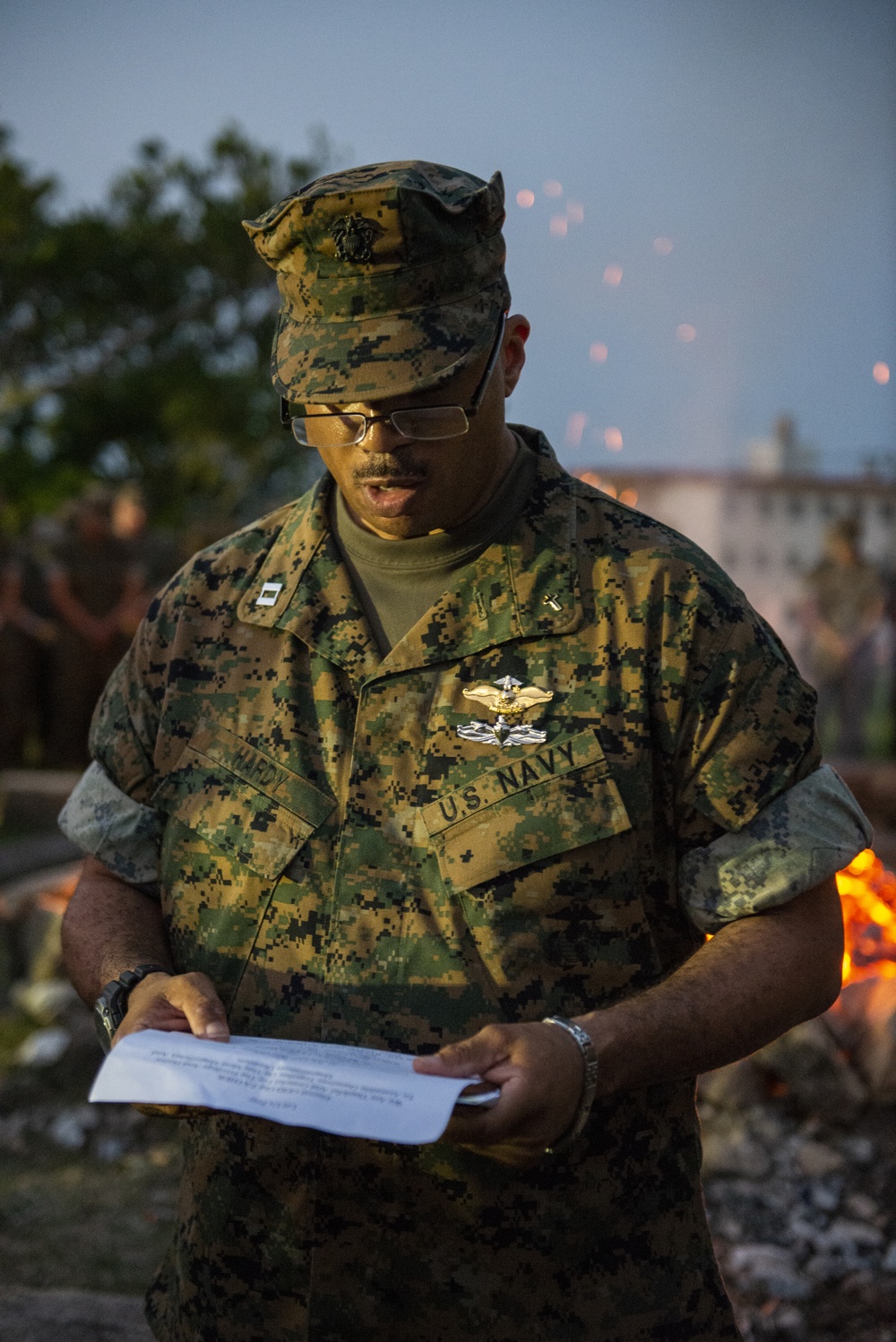 III MEF Support Battalion's warrior night birthday celebration