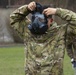 Soldiers from the 101st Brigade Support Battalion learn chemical decontamination.