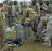 Soldiers from the 101st Brigade Support Battalion learn chemical decontamination.