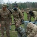 Soldiers from the 101st Brigade Support Battalion learn chemical decontamination.