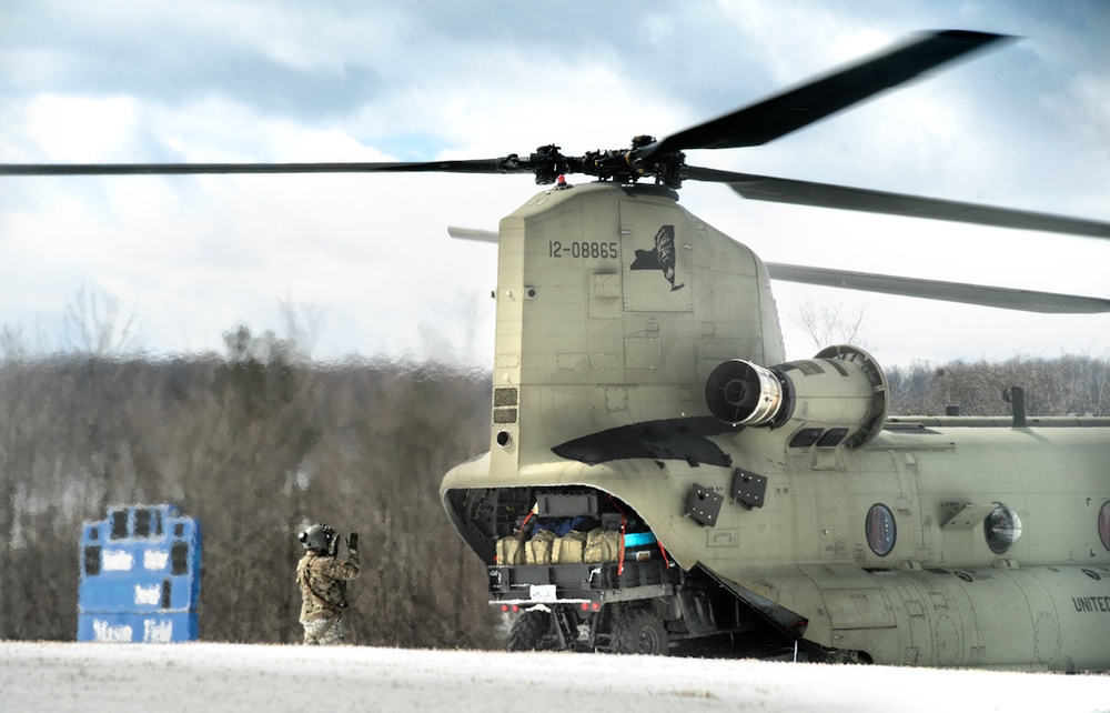 2nd Civil Support Team and Company B, 3rd Battalion 126th Aviation conduct drill at Hamilton College